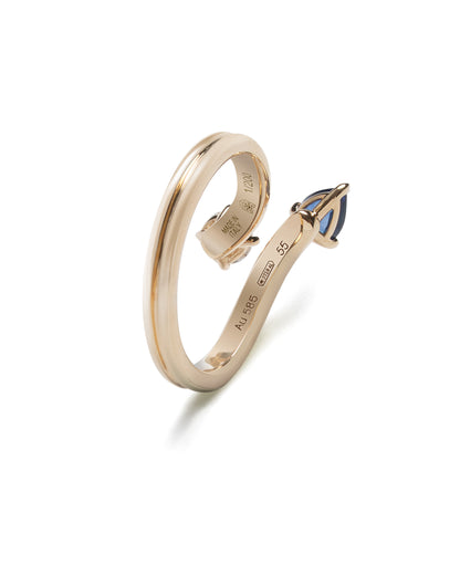 EROS & ANTEROS Blue Sapphire & Diamond Ring