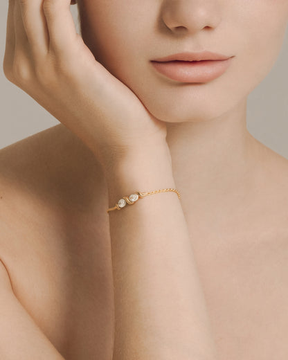 CUPID & PSYCHE Lab Grown Diamond Rope Chain Bracelet