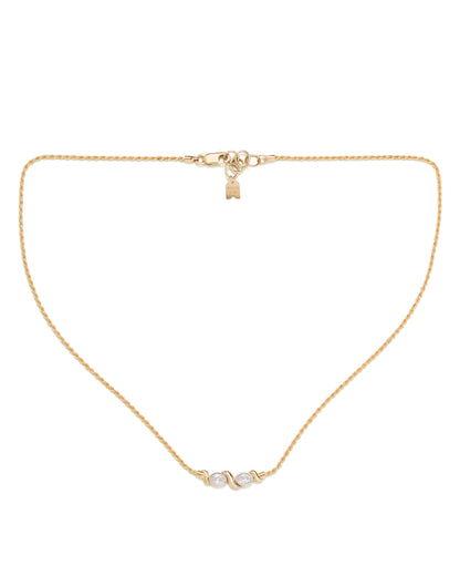 CUPID & PSYCHE Lab Grown Diamond & Rope Chain Necklace