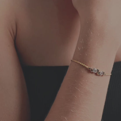 CUPID & PSYCHE Lab Grown Diamond Rope Chain Bracelet